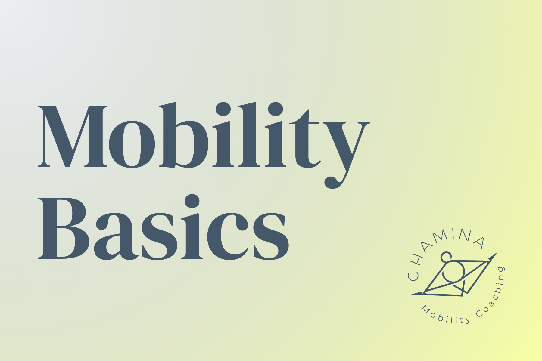 Mobility Training Basics
